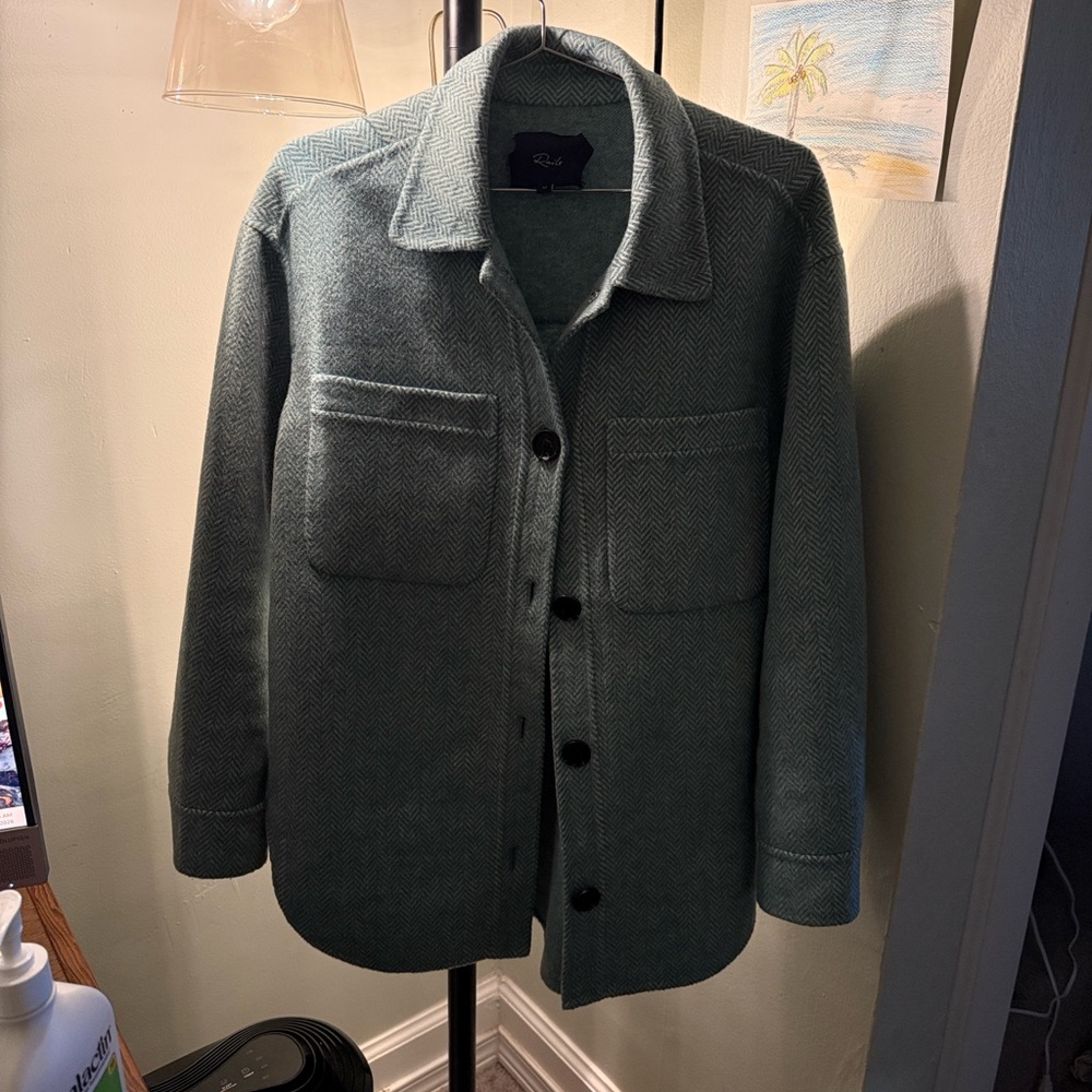 Rails | Connie Wool Blend Shacket - Dark Green